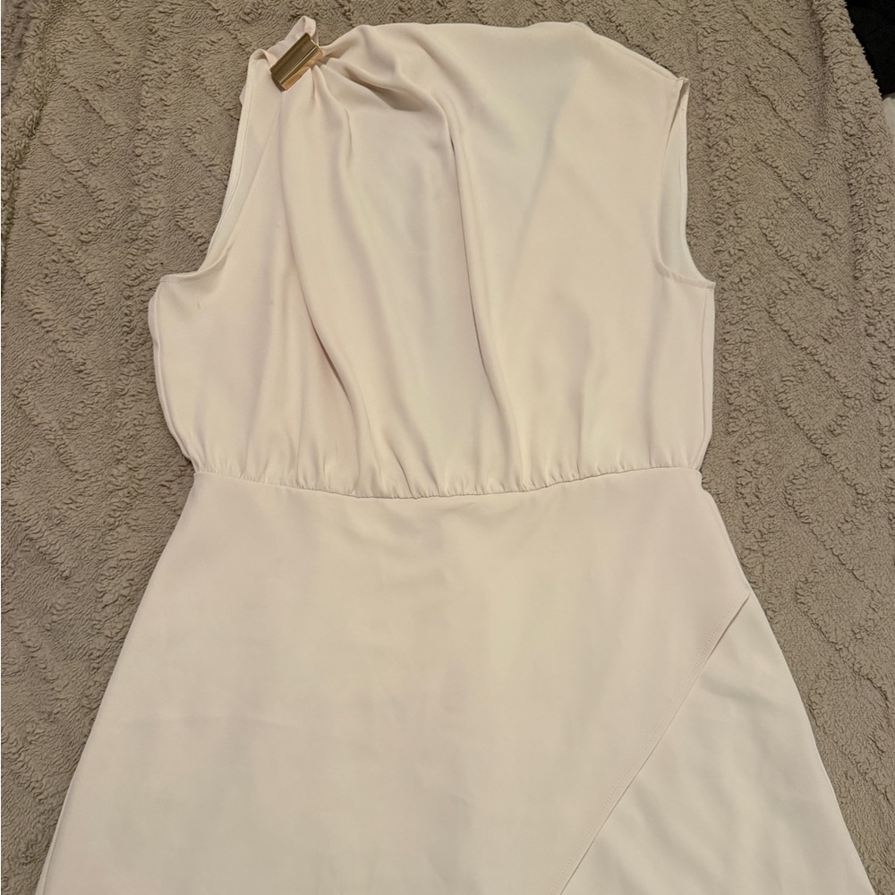 Elegant Cream Sleeveless Romper
